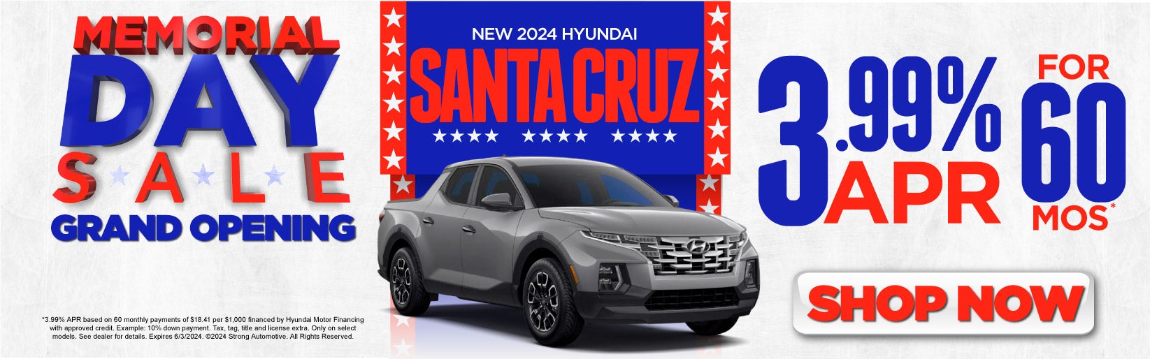 New 2024 Hyundai Santa Cruz - 3.99% APR for 60 mos*
