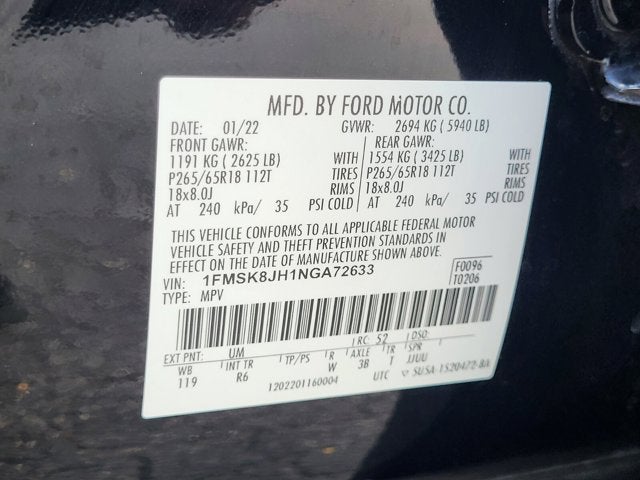 2022 Ford Explorer Timberline