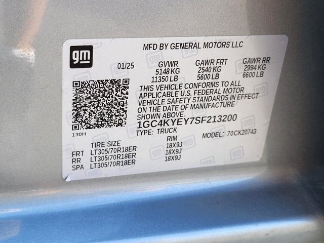 2025 Chevrolet Silverado 2500HD ZR2