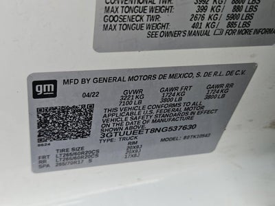 2022 GMC Sierra 1500 AT4