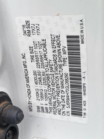 2016 Honda CR-V EX-L