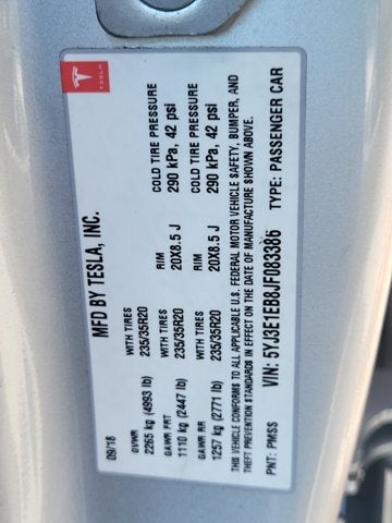 2018 Tesla Model 3 Performance