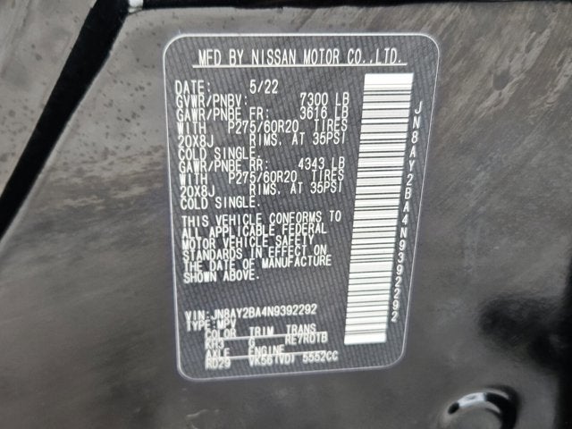 2022 Nissan Armada SL