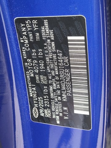 2025 Hyundai ELANTRA HYBRID SEL Sport