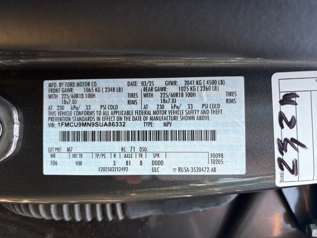 2025 Ford Escape ST-Line