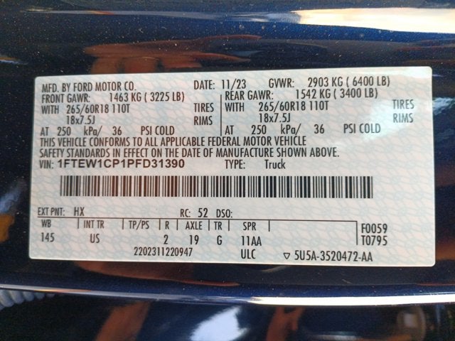 2023 Ford F-150 Lariat®
