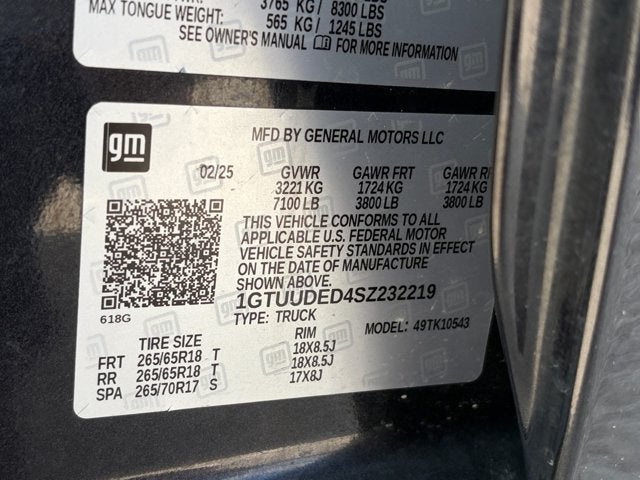 2025 GMC Sierra 1500 SLT