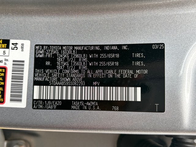 2025 Toyota Grand Highlander LE