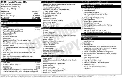 2024 Hyundai TUCSON SEL