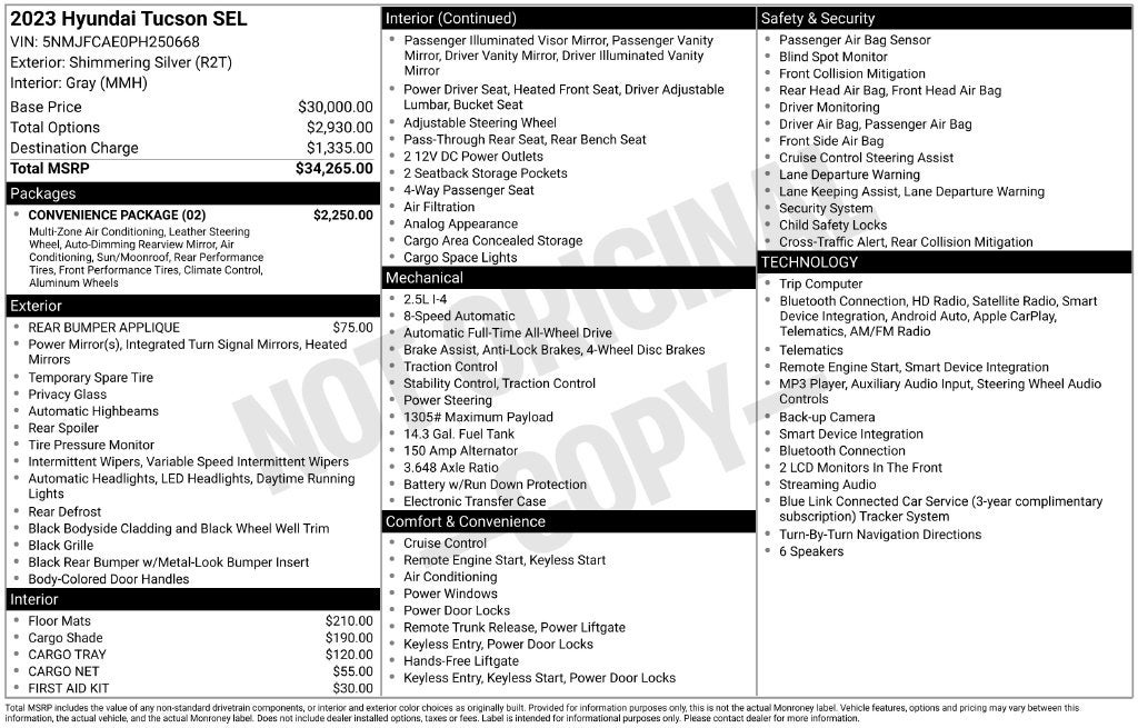 2023 Hyundai TUCSON SEL
