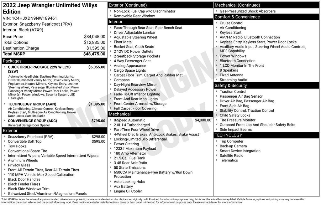 2022 Jeep Wrangler Unlimited Willys - Photo 22
