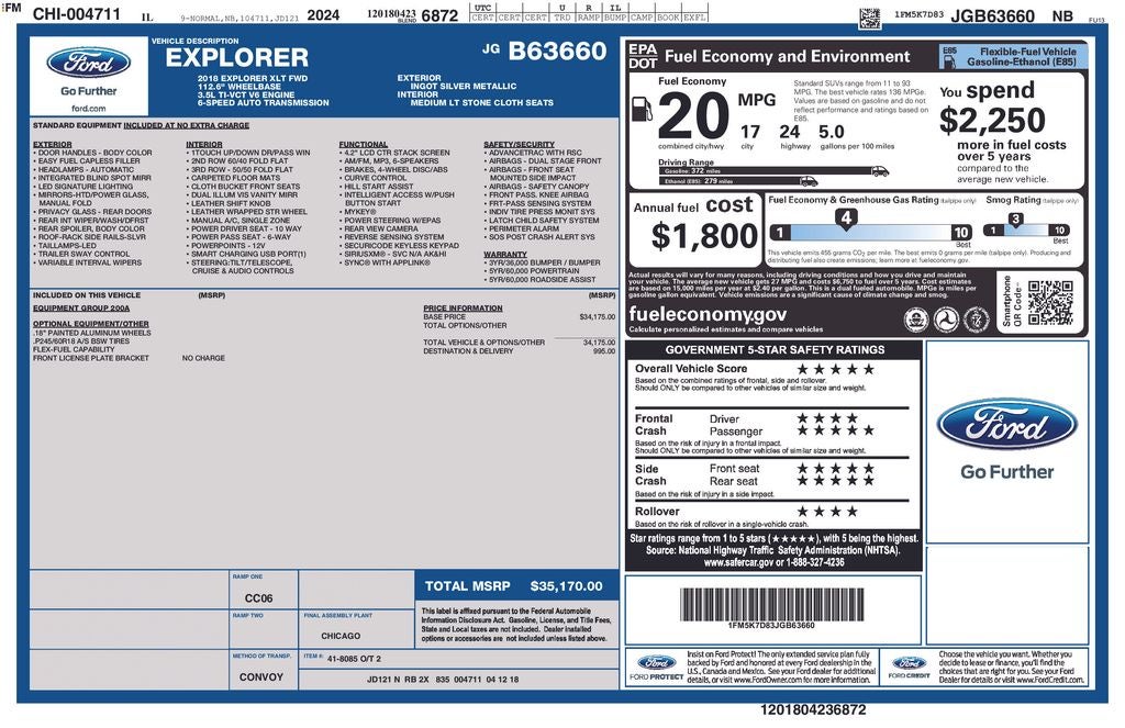 2018 Ford Explorer XLT