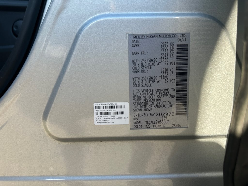 2022 Nissan Pathfinder Platinum
