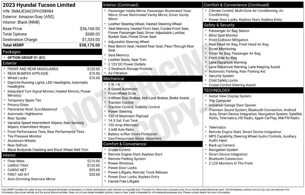 2023 Hyundai TUCSON Limited
