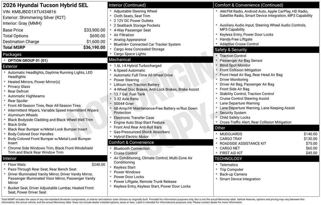 2026 Hyundai Tucson SEL - Photo 45