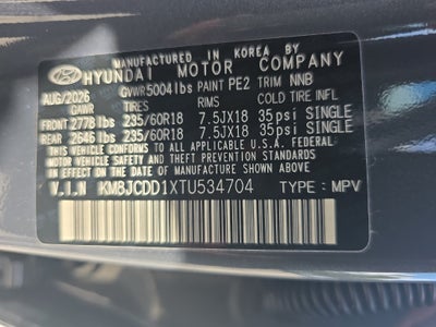 2026 Hyundai TUCSON HYBRID SEL Convenience