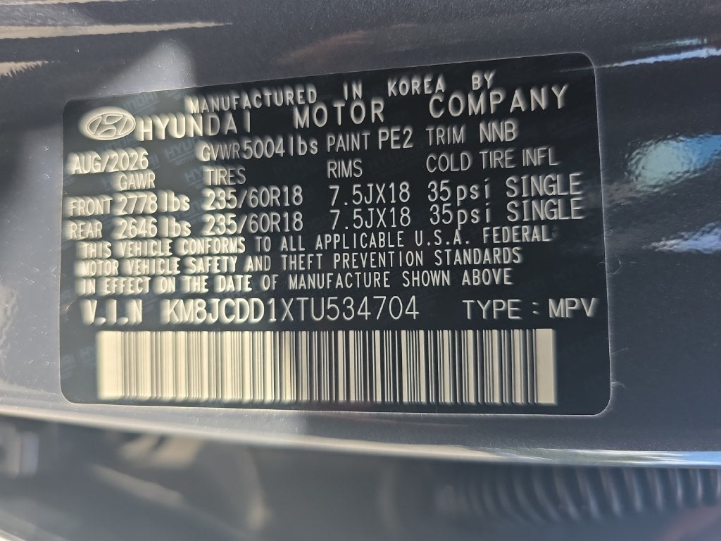 2026 Hyundai TUCSON HYBRID SEL Convenience
