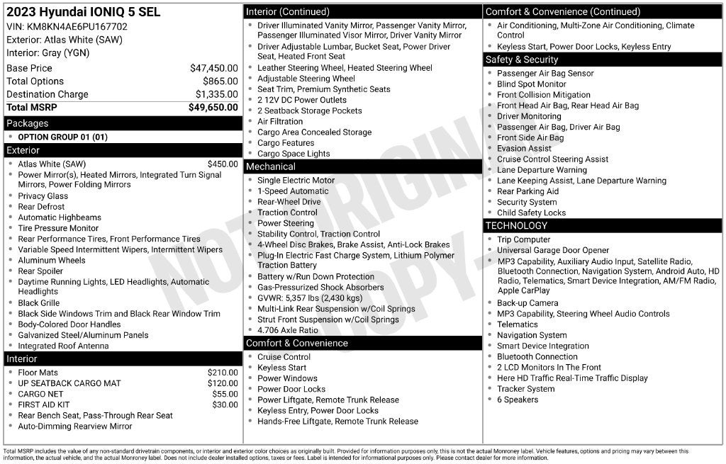 2023 Hyundai IONIQ 5 SEL