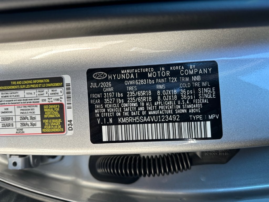 2027 Hyundai PALISADE HYBRID Blue SEL Premium