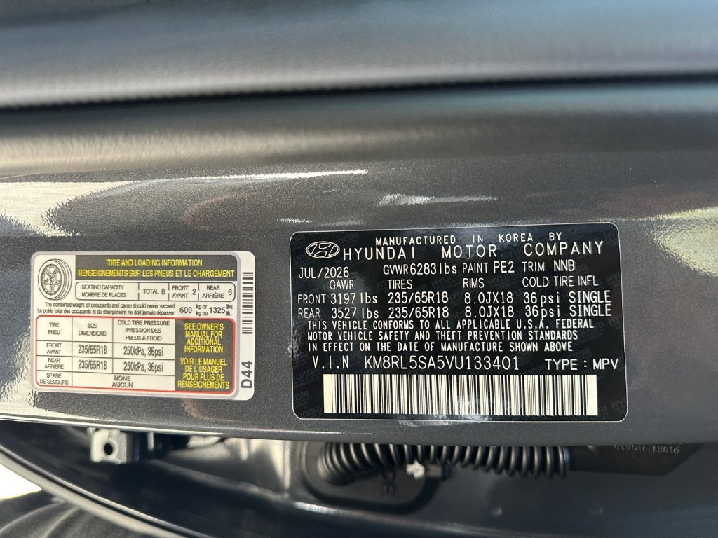 2027 Hyundai PALISADE HYBRID 8P BLUE SEL