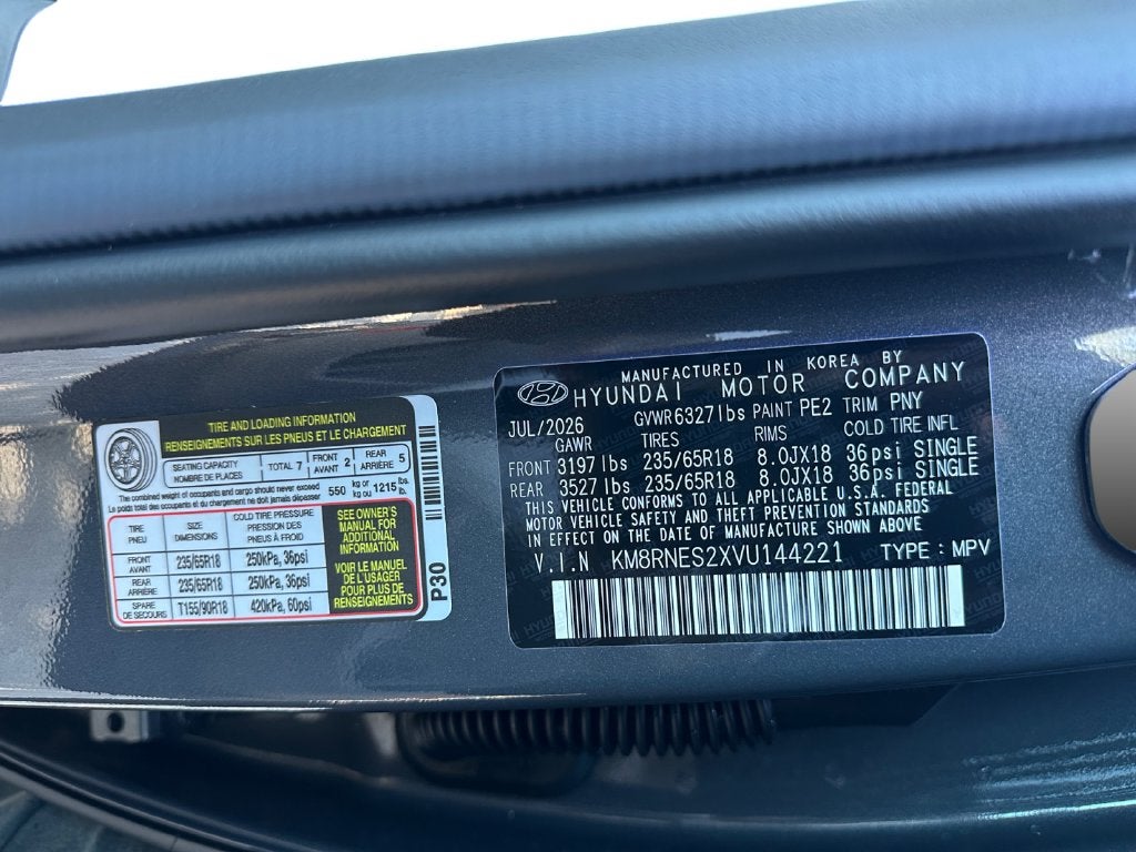2027 Hyundai PALISADE SEL Premium