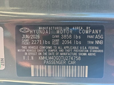 2026 Hyundai ELANTRA SEL Sport Plus
