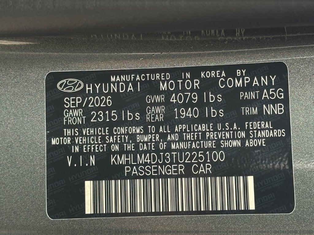 2026 Hyundai ELANTRA HYBRID SEL Sport