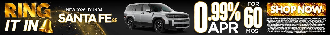 NEW 2026 SANTA FE SE | 0.99% APR / 60 MO*