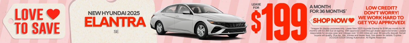 New 2025 Hyundai Elantra SE "LOW CREDIT? DON