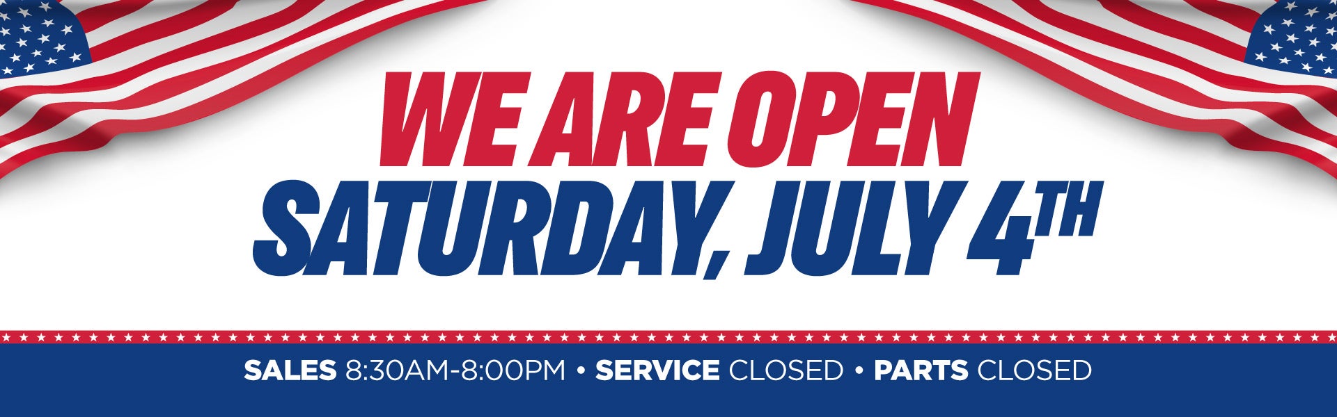 Open July 4th