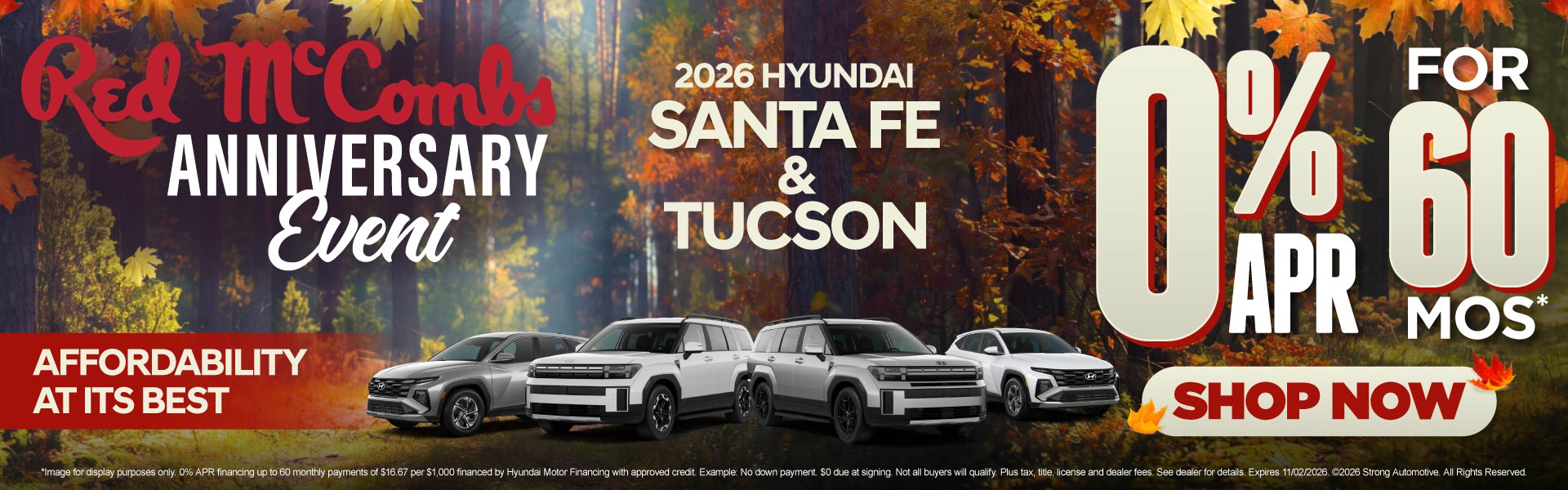NEW 2026 SANTA FE & TUCSON